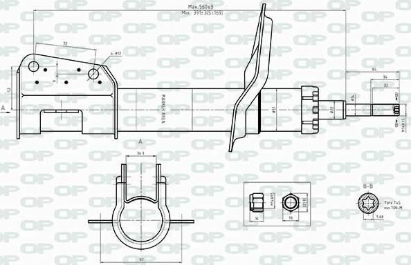 Open Parts SAB8513.31 - Amortizators www.autospares.lv