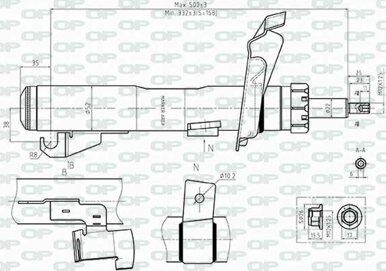 Open Parts SAB8512.31 - Amortizators www.autospares.lv