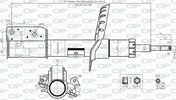 Open Parts SAB8524.31 - Amortizators autospares.lv