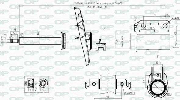 Open Parts SAB8522.31 - Амортизатор www.autospares.lv