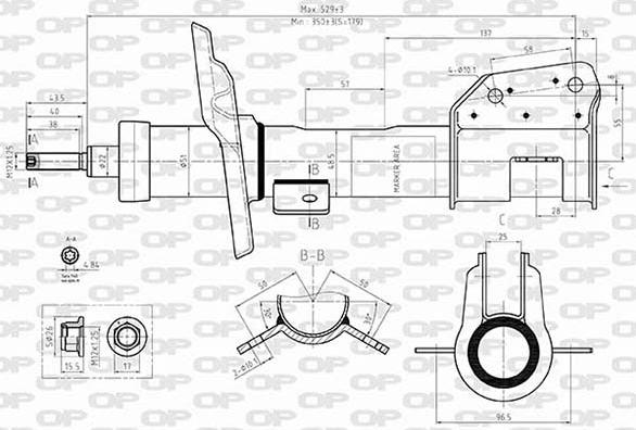 Open Parts SAB8576.31 - Amortizators www.autospares.lv