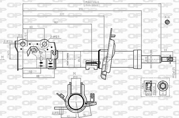 Open Parts SAB8645.31 - Amortizators www.autospares.lv