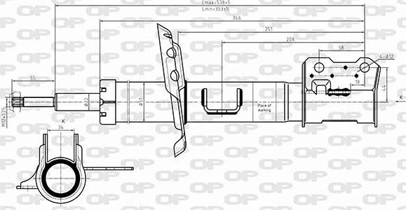 Open Parts SAB8648.31 - Amortizators www.autospares.lv