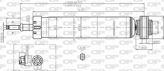 Open Parts SAB8652.32 - Амортизатор www.autospares.lv