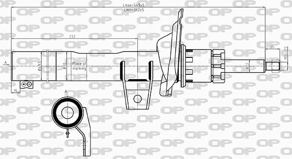 Open Parts SAB8609.31 - Amortizators autospares.lv