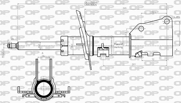 Open Parts SAB8602.31 - Amortizators www.autospares.lv