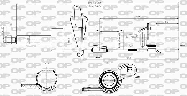 Open Parts SAB8607.31 - Shock Absorber www.autospares.lv