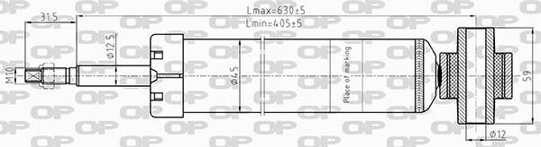 Open Parts SAB8611.32 - Amortizators autospares.lv