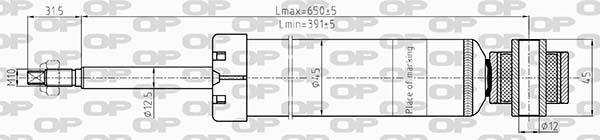 Open Parts SAB8612.32 - Amortizators autospares.lv