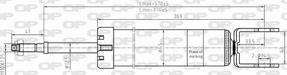 Open Parts SAB8634.32 - Amortizators autospares.lv