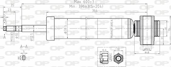 Open Parts SAB8094.32 - Амортизатор www.autospares.lv