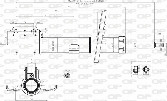 Open Parts SAB8090.31 - Amortizators www.autospares.lv