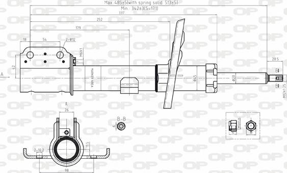 Open Parts SAB8092.11 - Amortizators www.autospares.lv