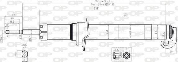 Open Parts SAB8046.31 - Amortizators www.autospares.lv