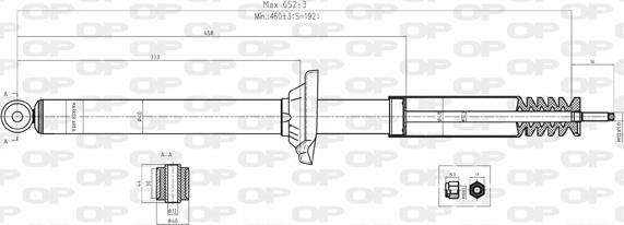 Open Parts SAB8048.32 - Amortizators autospares.lv