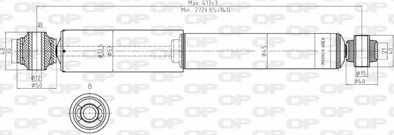 Open Parts SAB8059.32 - Amortizators autospares.lv