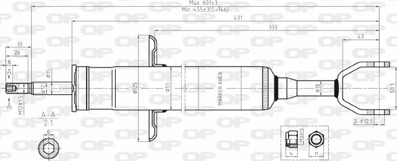 Open Parts SAB8056.31 - Амортизатор www.autospares.lv