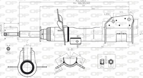 Open Parts SAB8050.31 - Amortizators www.autospares.lv