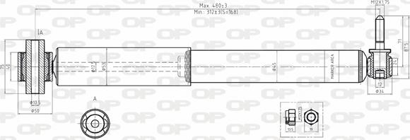 Open Parts SAB8057.32 - Amortizators www.autospares.lv