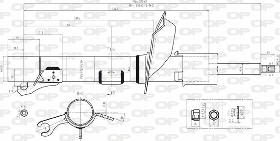 Open Parts SAB8060.31 - Shock Absorber www.autospares.lv