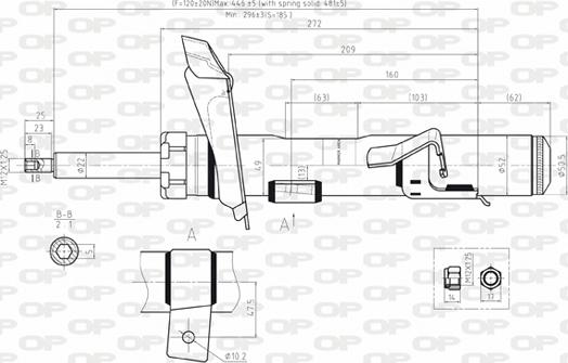 Open Parts SAB8061.31 - Амортизатор www.autospares.lv