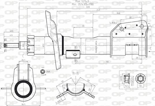 Open Parts SAB8068.31 - Amortizators www.autospares.lv