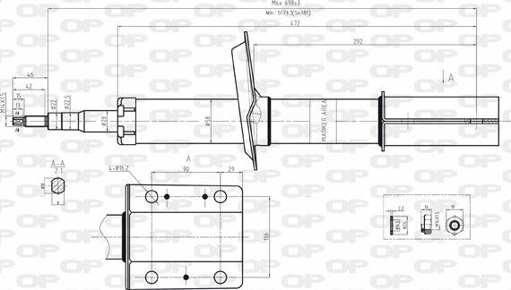 Open Parts SAB8062.31 - Shock Absorber www.autospares.lv