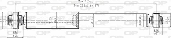 Open Parts SAB8004.32 - Амортизатор www.autospares.lv