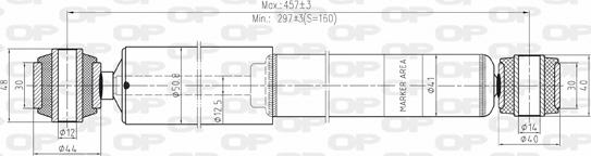 Open Parts SAB8006.32 - Амортизатор www.autospares.lv