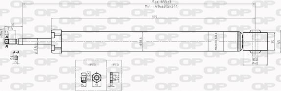 Open Parts SAB8014.32 - Амортизатор www.autospares.lv