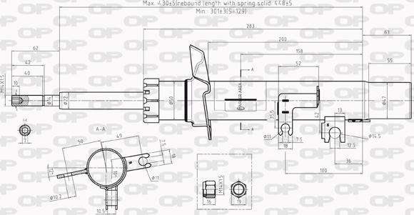 Open Parts SAB8015.31 - Amortizators www.autospares.lv