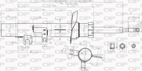 Open Parts SAB8011.31 - Амортизатор www.autospares.lv