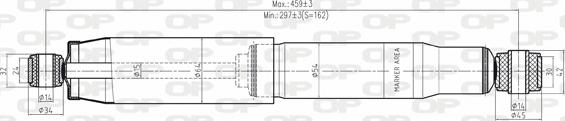 Open Parts SAB8018.32 - Amortizators www.autospares.lv