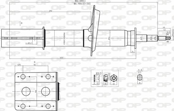 Open Parts SAB8039.11 - Shock Absorber www.autospares.lv