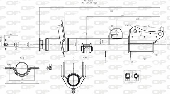 Open Parts SAB8034.32 - Amortizators www.autospares.lv