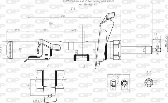 Open Parts SAB8038.31 - Amortizators www.autospares.lv