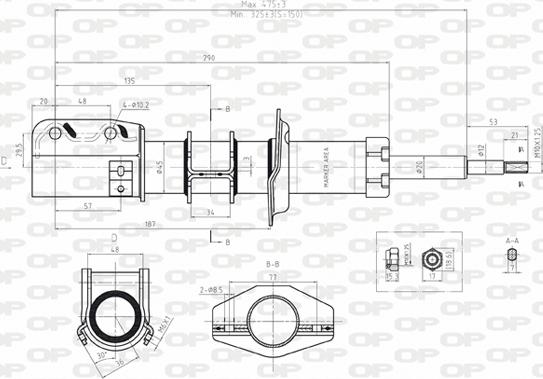 Open Parts SAB8023.11 - Amortizators www.autospares.lv