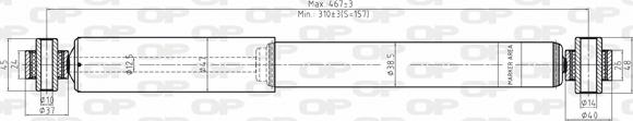 Open Parts SAB8027.32 - Amortizators autospares.lv