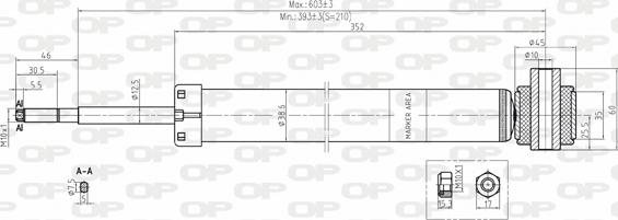 Open Parts SAB8079.32 - Амортизатор www.autospares.lv