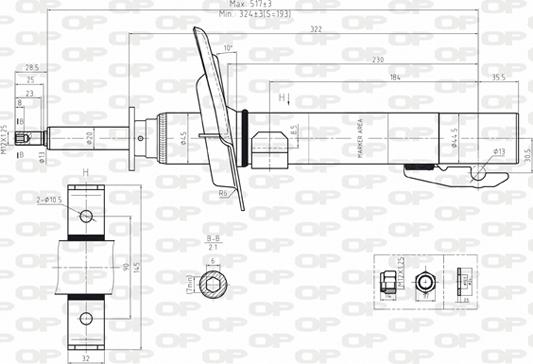 Open Parts SAB8071.31 - Amortizators www.autospares.lv