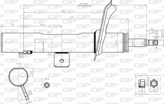 Open Parts SAB8194.31 - Amortizators autospares.lv