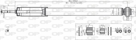 Open Parts SAB8192.32 - Amortizators autospares.lv