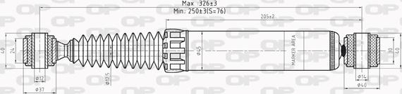 Open Parts SAB8197.32 - Amortizators autospares.lv