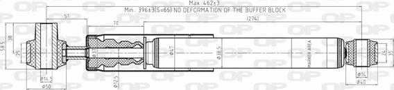 Open Parts SAB8156.32 - Amortizators autospares.lv