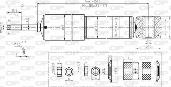 Open Parts SAB8158.32 - Amortizators www.autospares.lv