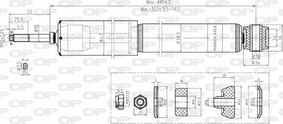 Open Parts SAB8153.32 - Shock Absorber www.autospares.lv