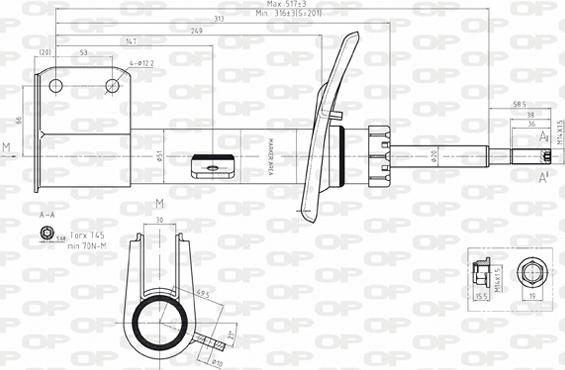 Open Parts SAB8152.31 - Shock Absorber www.autospares.lv