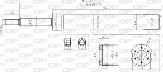 Open Parts SAB8161.31 - Amortizators www.autospares.lv