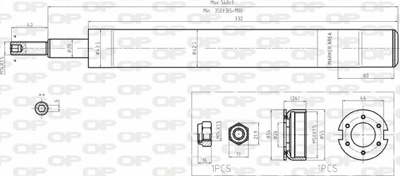 Open Parts SAB8163.11 - Amortizators www.autospares.lv