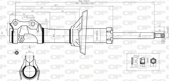 Open Parts SAB8167.31 - Amortizators www.autospares.lv